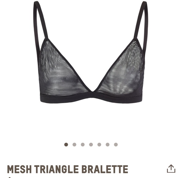 SKIMS Other - Onyx Skims Black Mesh Bra